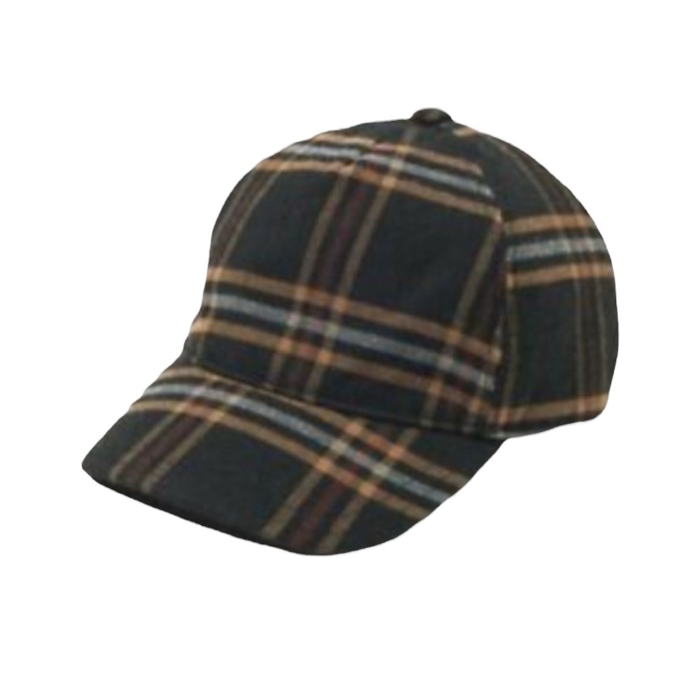 Janie and Jack Brown Plaid Cap